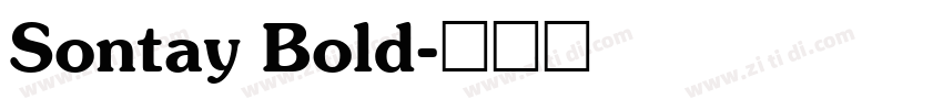Sontay Bold字体转换